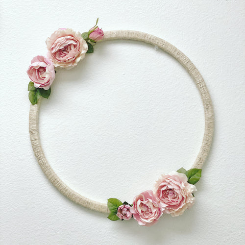 Wooden rope and flower loop