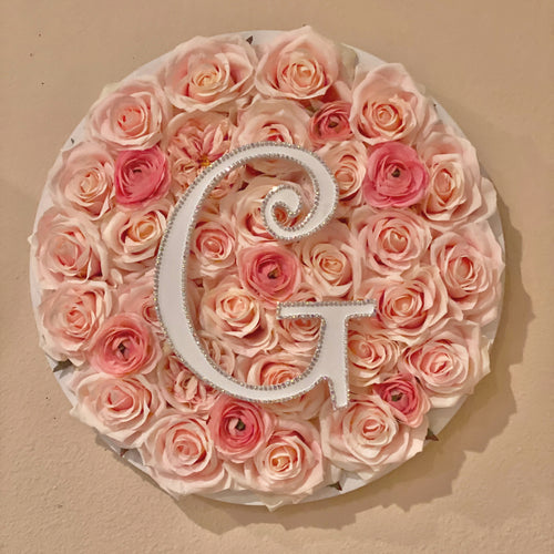 Round customize flower letter